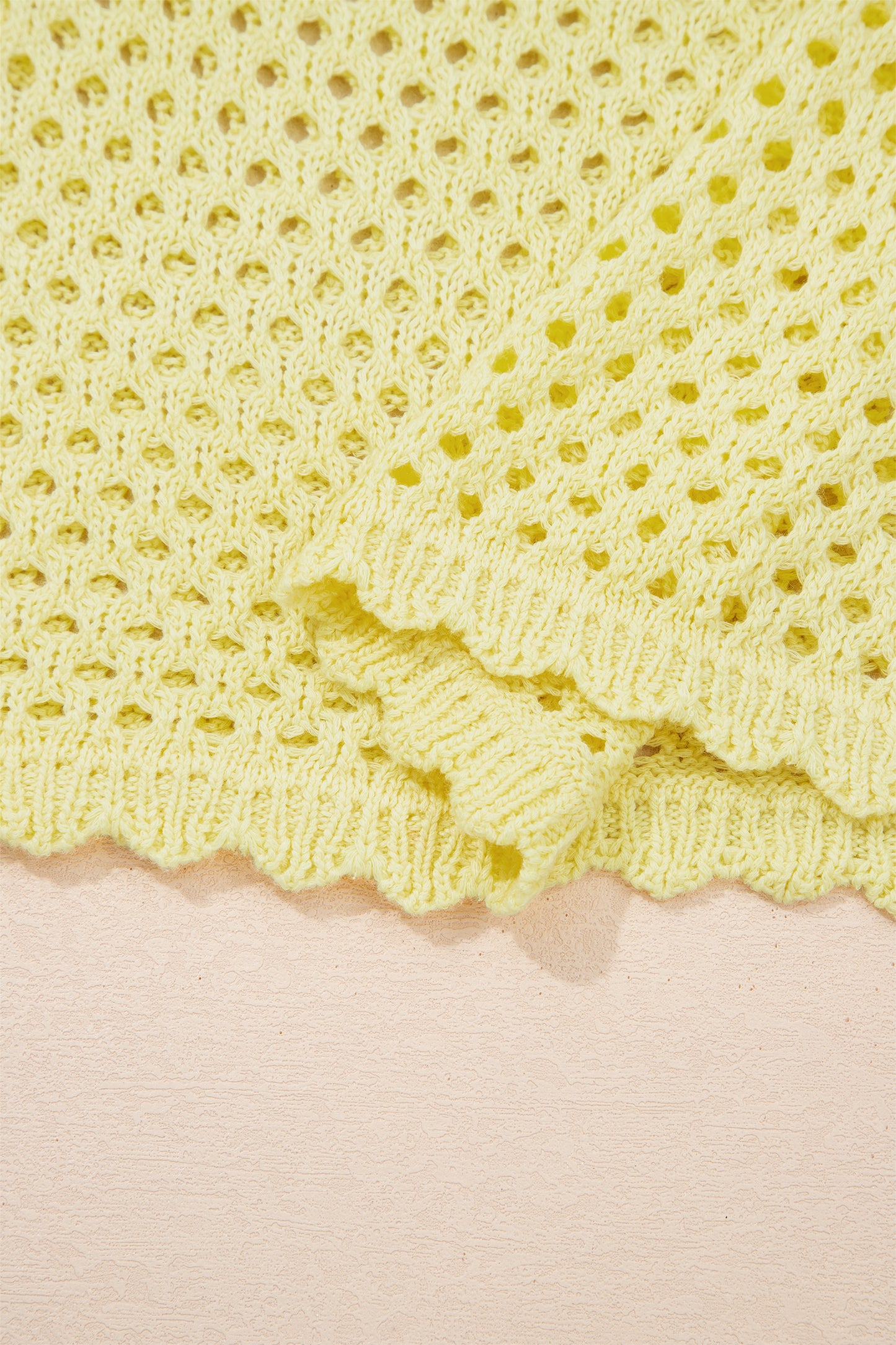 Joy Eyelet Scalloped Trim Bell Sleeve