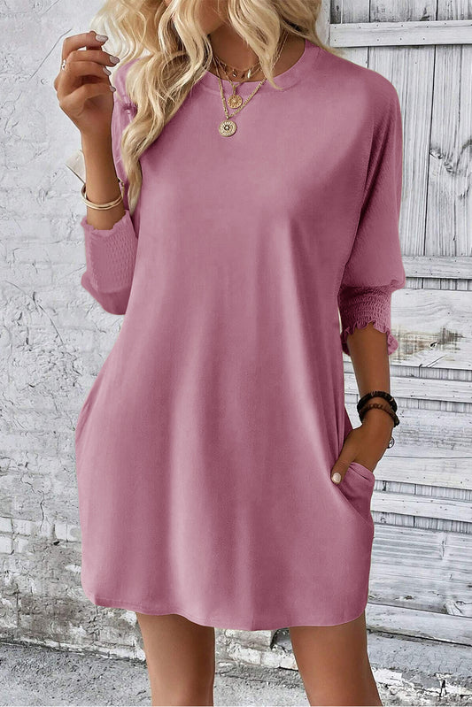 Jasmine Casual 3/4 Sleeve Mini Dress