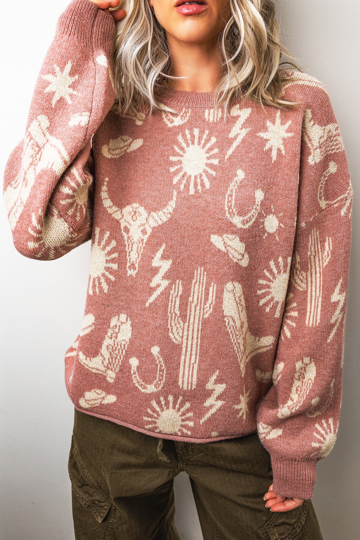 Desert Vibes Drop Sleeve Sweater
