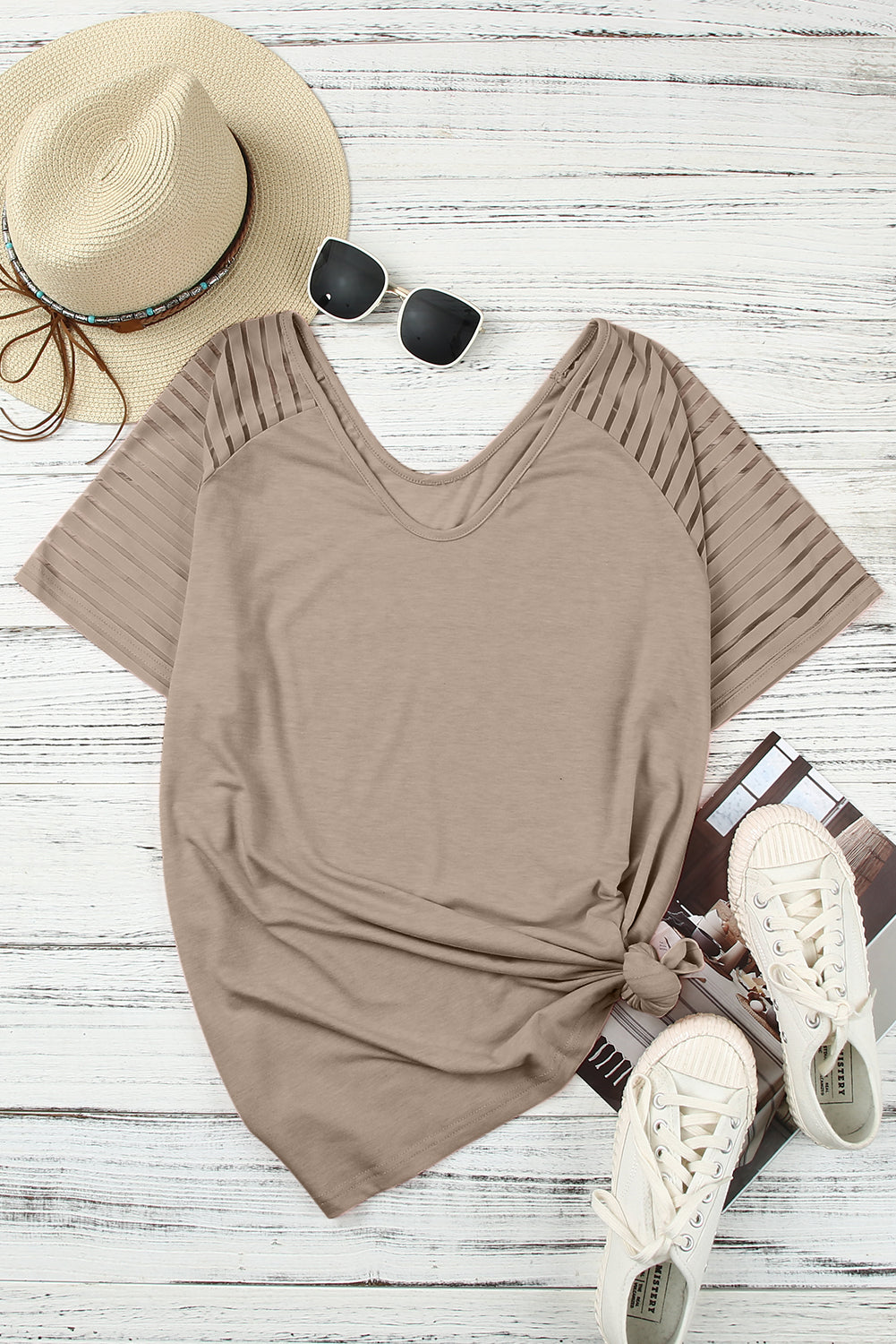 Curvy Carolina Raglan Sleeve Top