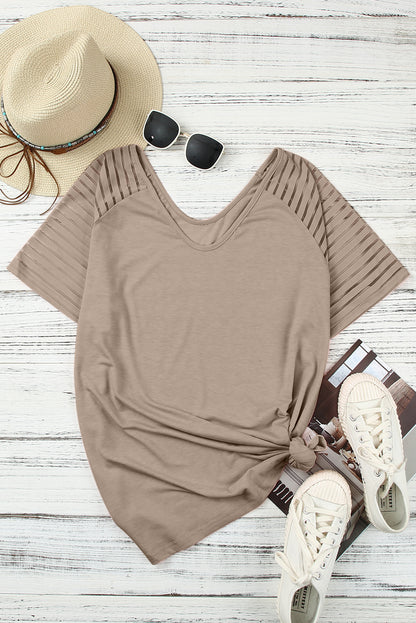 Curvy Carolina Raglan Sleeve Top