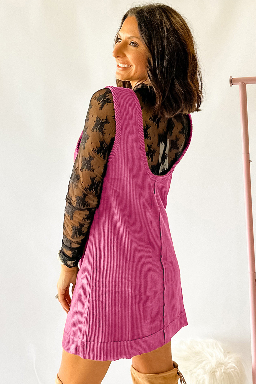 Eve Corduroy Sleeveless Mini Dress