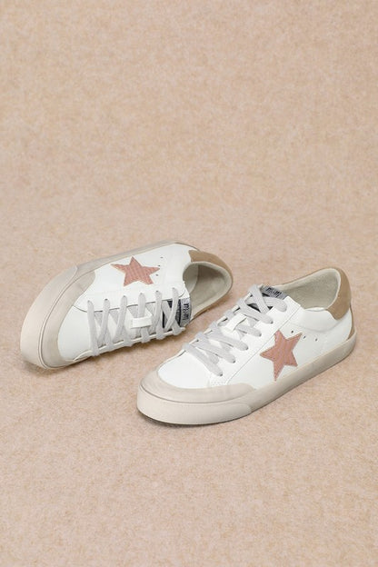 Star Detail Low Top Sneakers