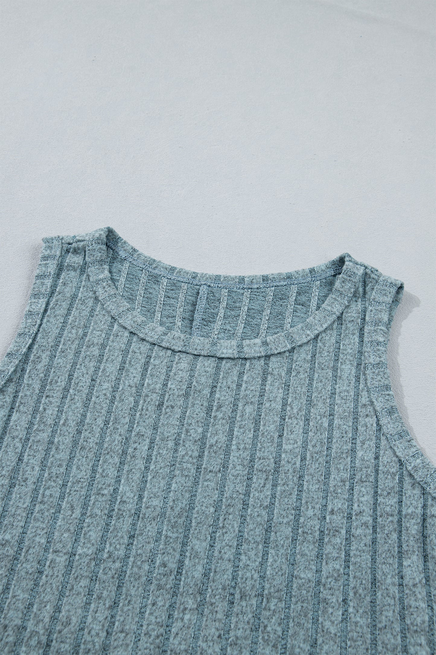 Sandy Mineral Wash Ribbed Tank Top