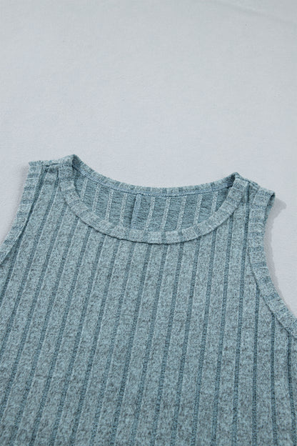 Sandy Mineral Wash Ribbed Tank Top