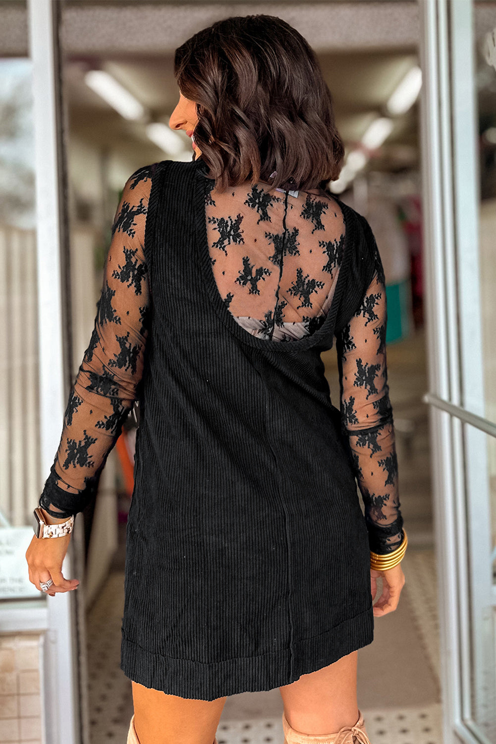 Eve Corduroy Sleeveless Mini Dress