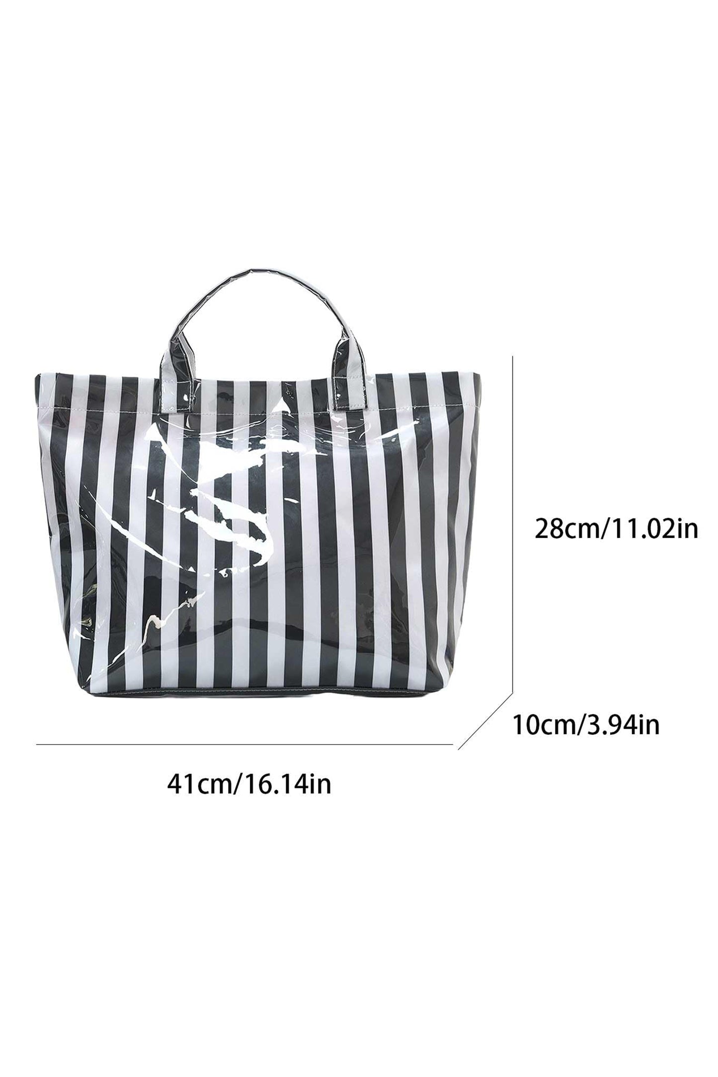 Glossy Summer Beach Vinyl Large Tote Bag