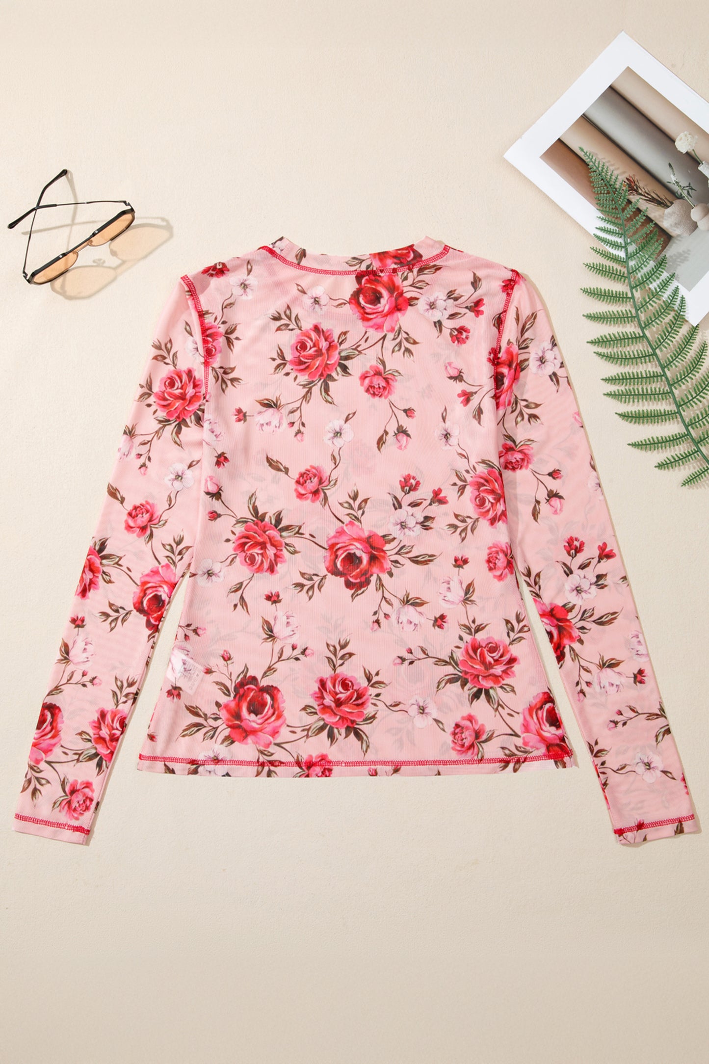 Donna Bouquet Mesh Long Sleeve