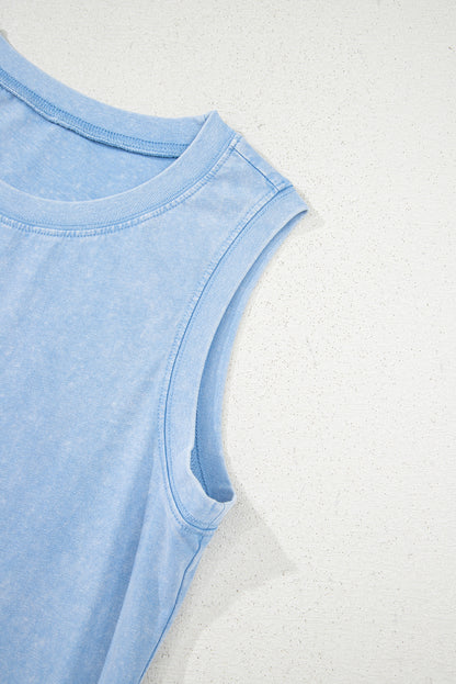 Sally Acid Wash Sleeveless Dress