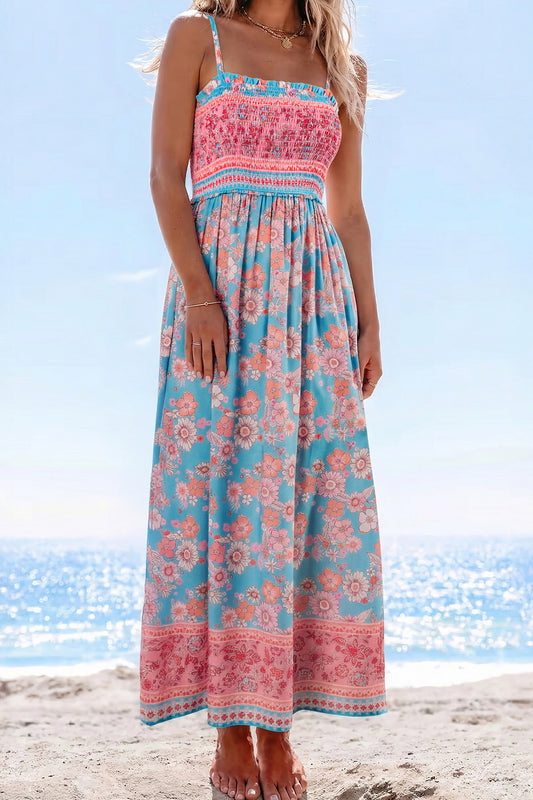 Boca Boho Spaghetti Strap Maxi Dress