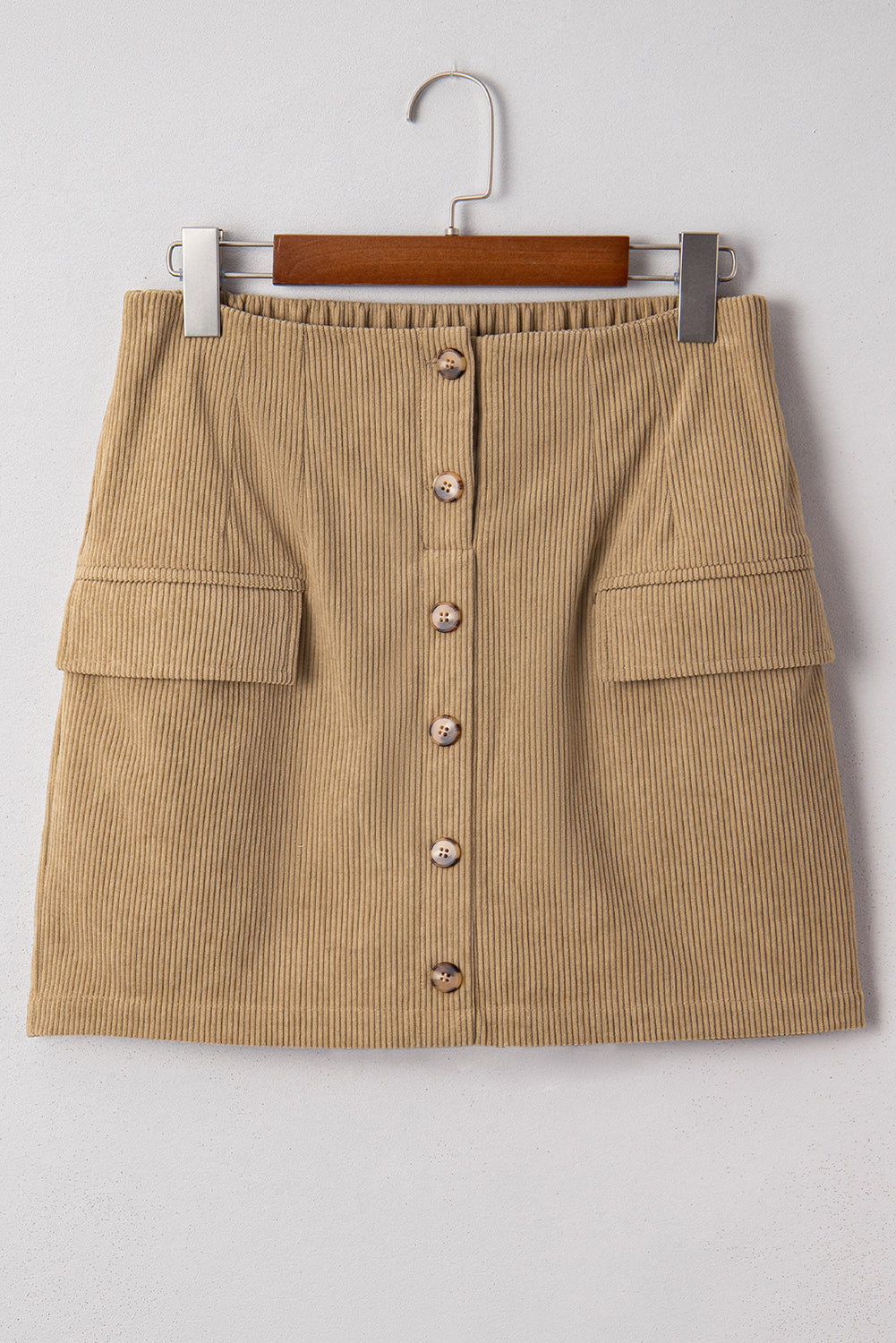 Brandi Corduroy Buttoned Mini Skirt