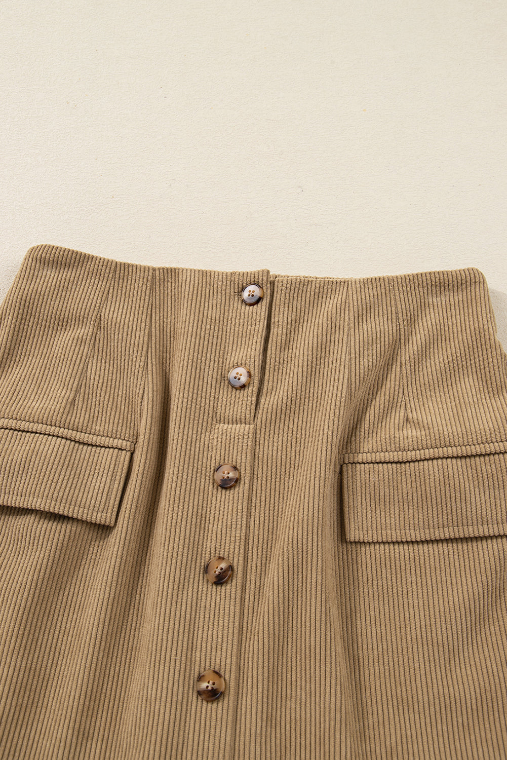 Brandi Corduroy Buttoned Mini Skirt