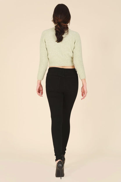 Solid Black Skinny Jeans