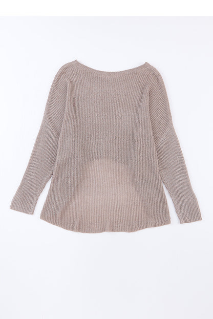 Cole Slouchy Dolman Sleeve Hi-Lo Sweater