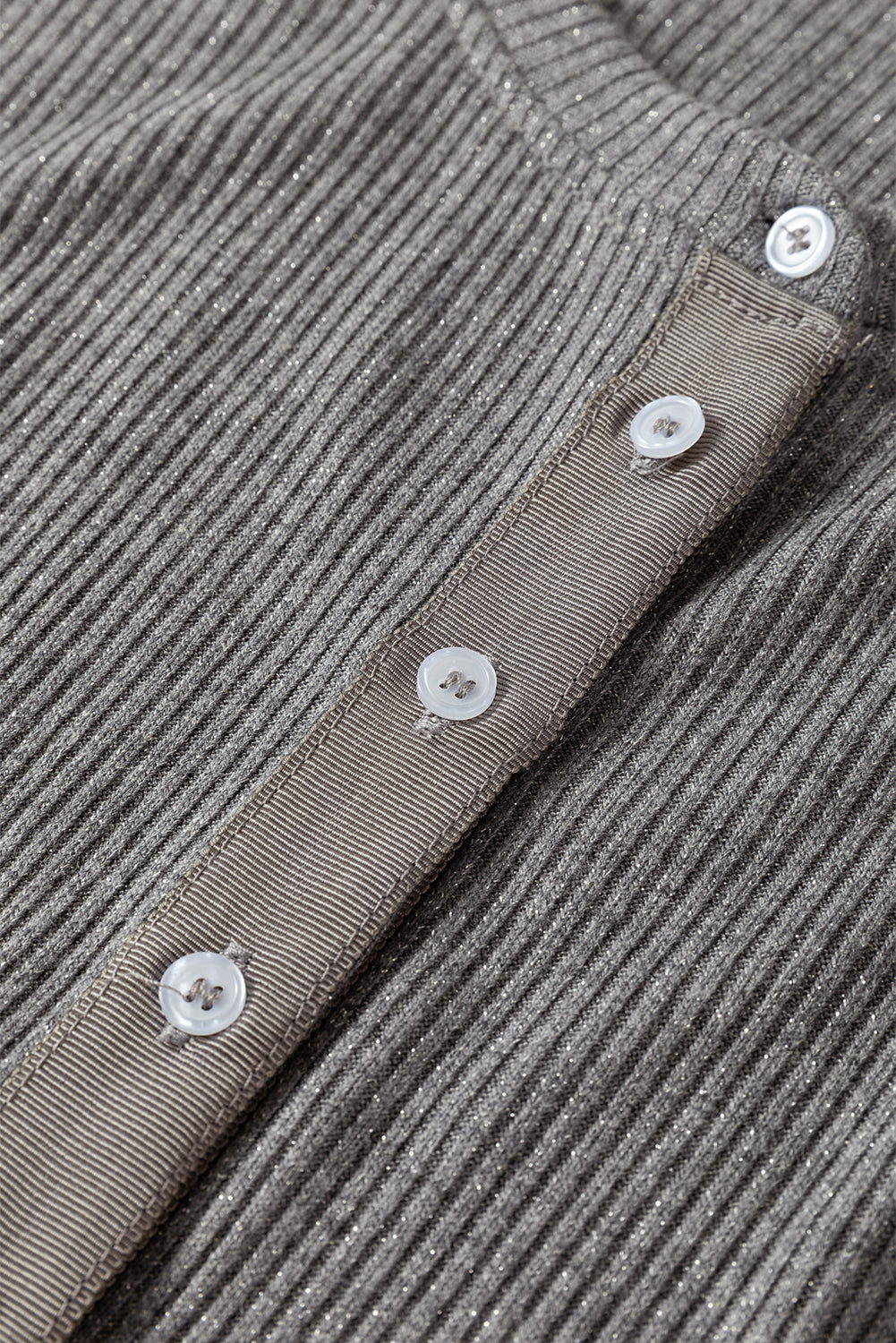 Button Me Up Fitted Ribbed Sweater