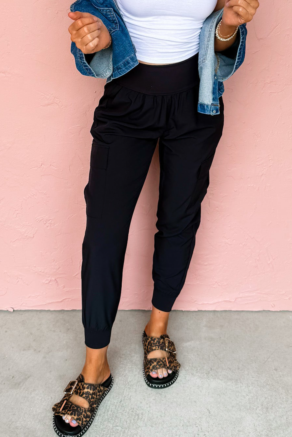 Denise High Waisted Cargo Jogger