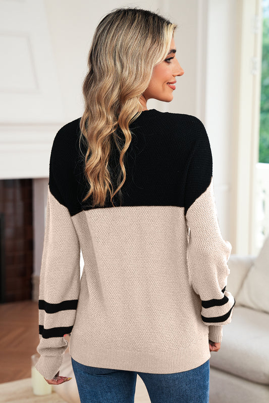 Gwen Colorblock Knit Sweater