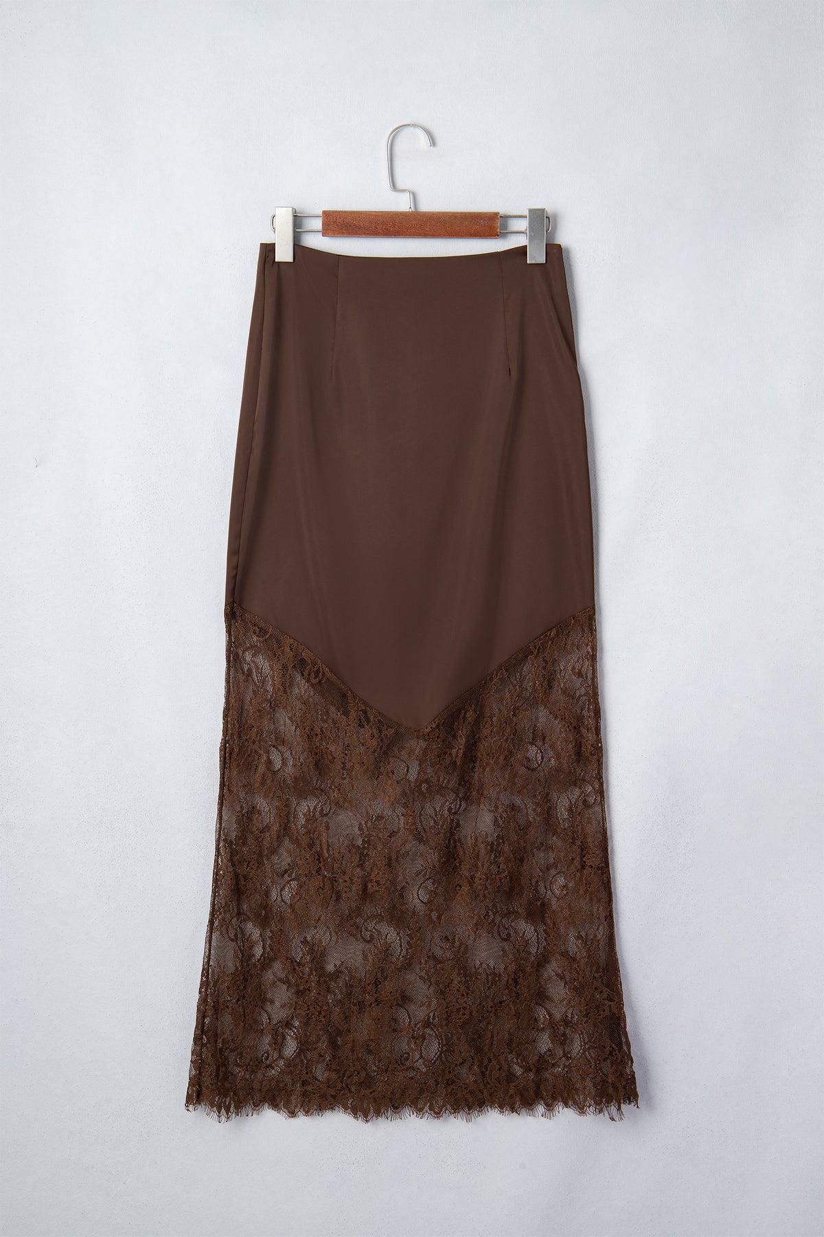 Alyssa Dark Brown Lace Skirt