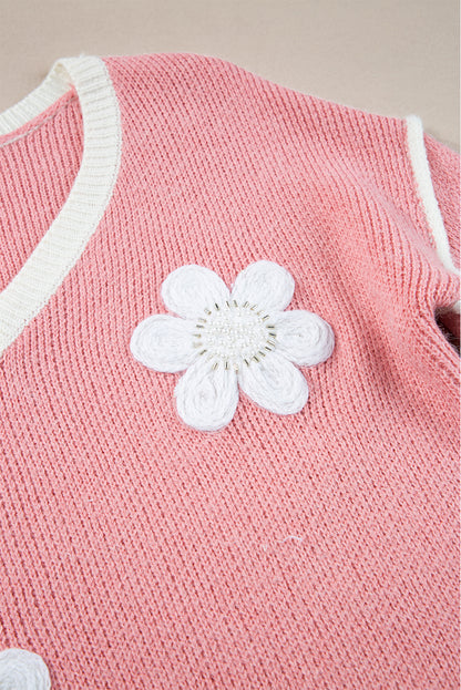 My Girl Floral Patch Sweater