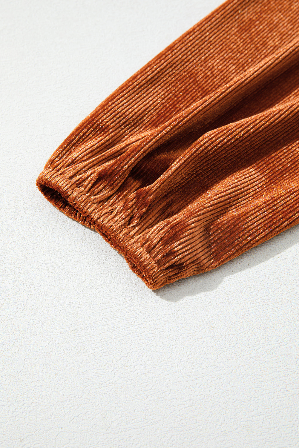 Terracotta Velvet Corduroy Top