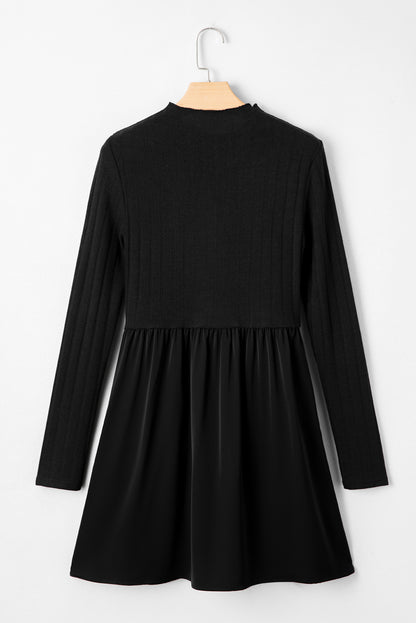Gabriella Contrast Long Sleeve Dress