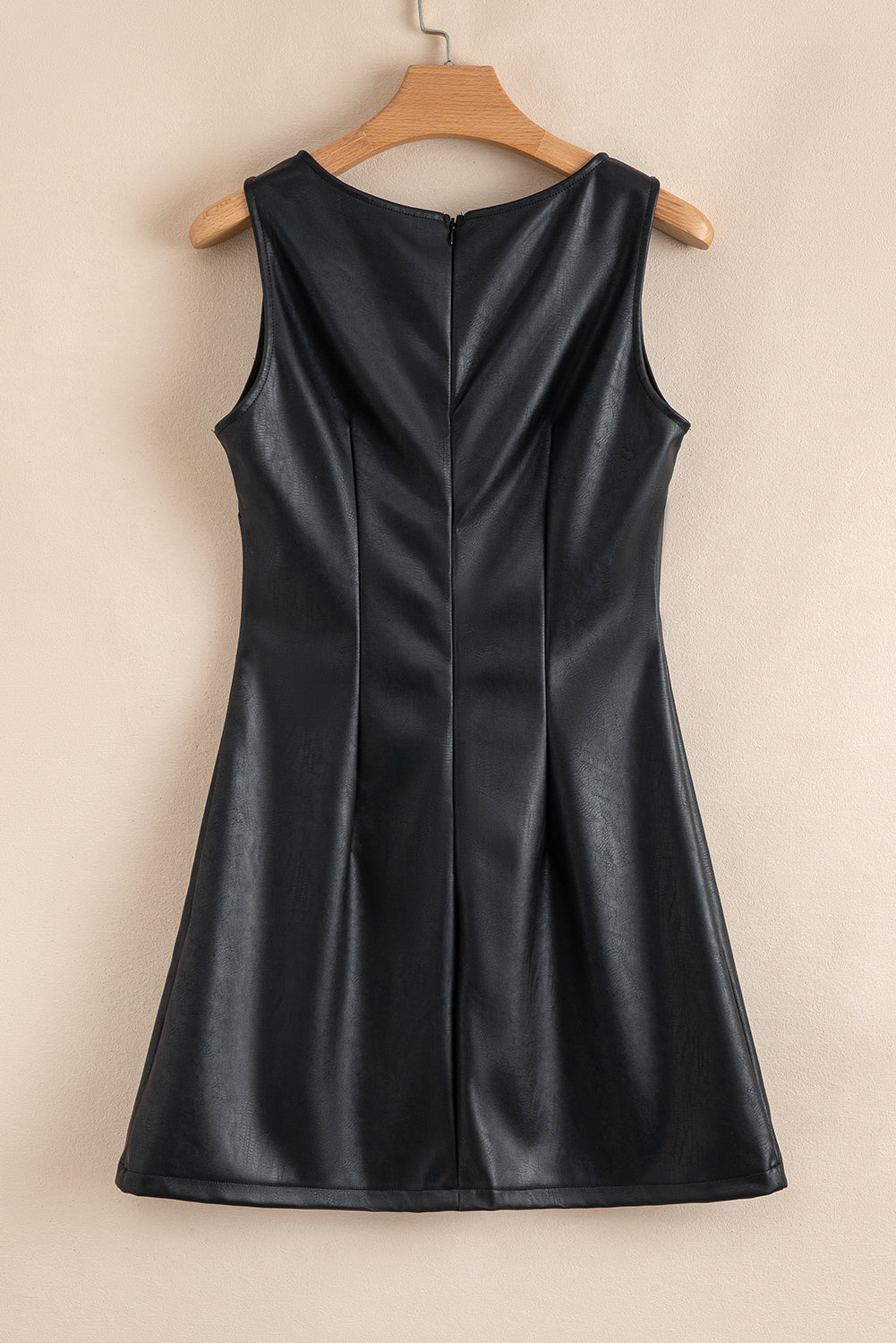 Anniversary Faux Leather Mini Dress