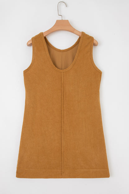 Eve Corduroy Sleeveless Mini Dress
