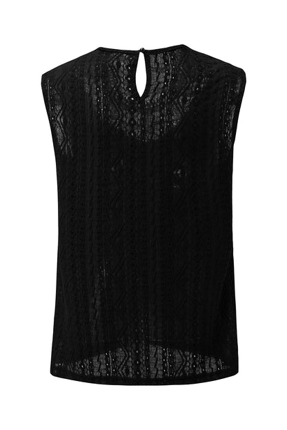 Gracie Lace Sleeveless Blouse