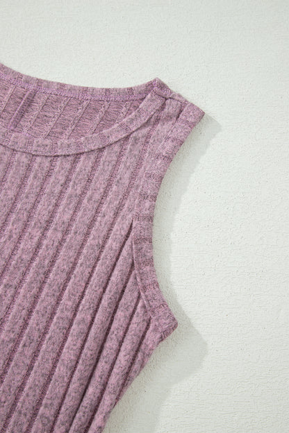 Sandy Mineral Wash Ribbed Tank Top