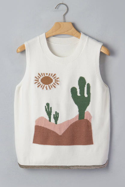 Desert Cactus Sweater Vest