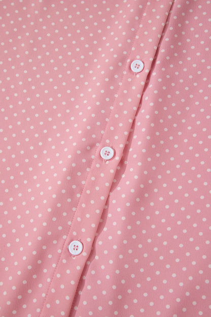 Dottie Cuffed Sleeve Button Down Blouse
