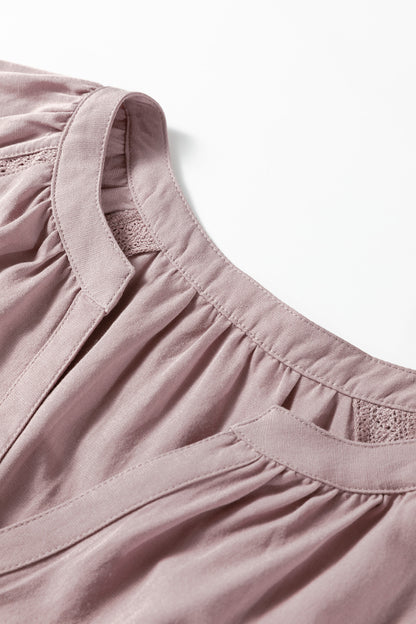 Rosie V Neck Ruffled Loose Blouse