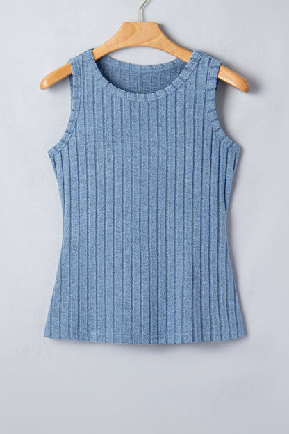 Sandy Mineral Wash Ribbed Tank Top