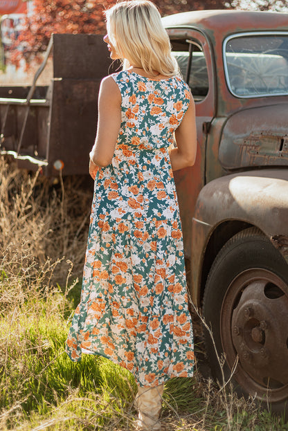 Josefina Floral Sleeveless Maxi Dress