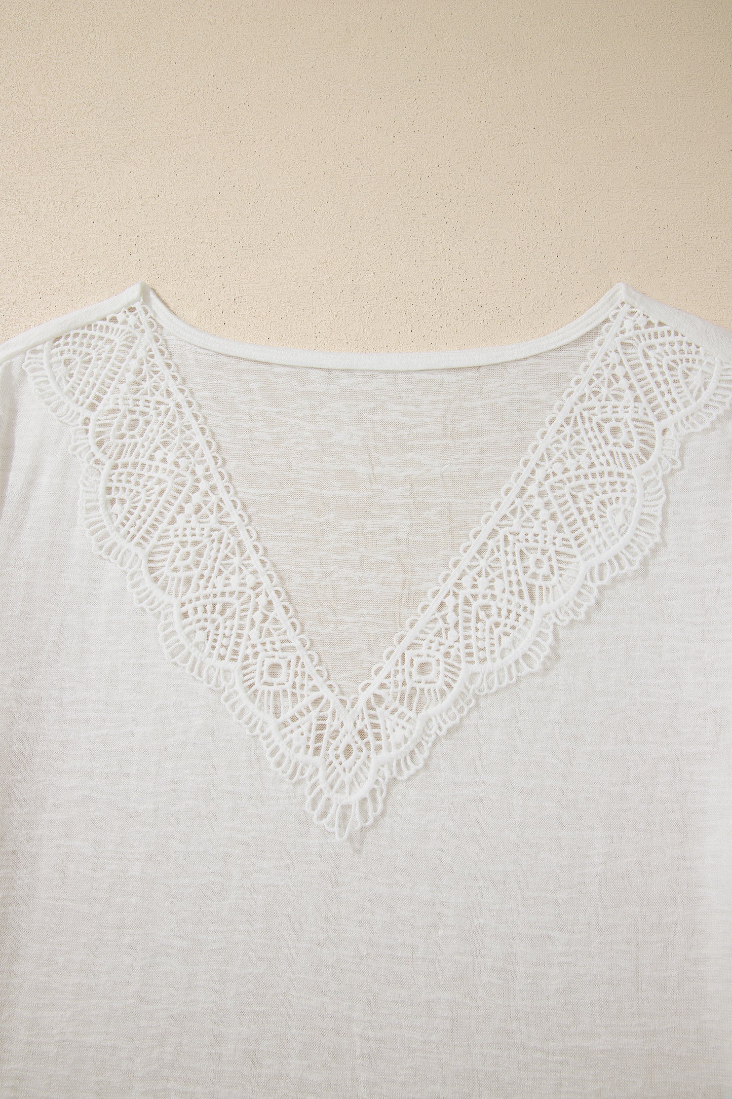 Melanie White Lace Tee