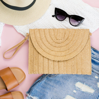 Charleston Straw Convertible Clutch