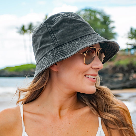 Frankie Distressed Bucket Hat