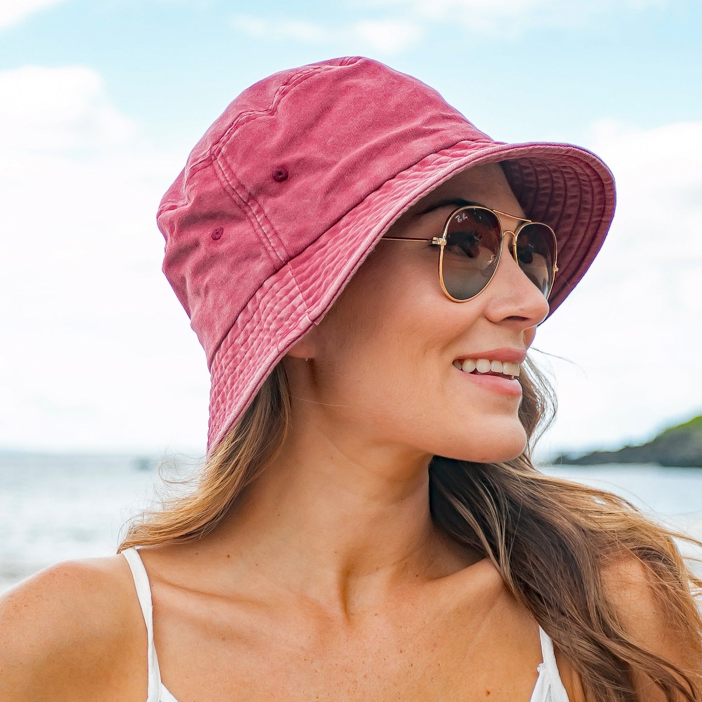 Frankie Distressed Bucket Hat