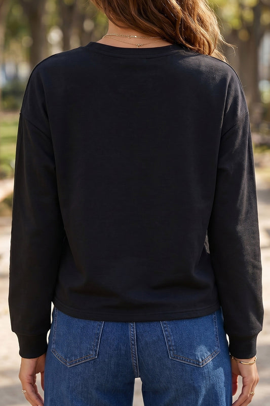 Glitter Ghost Pullover