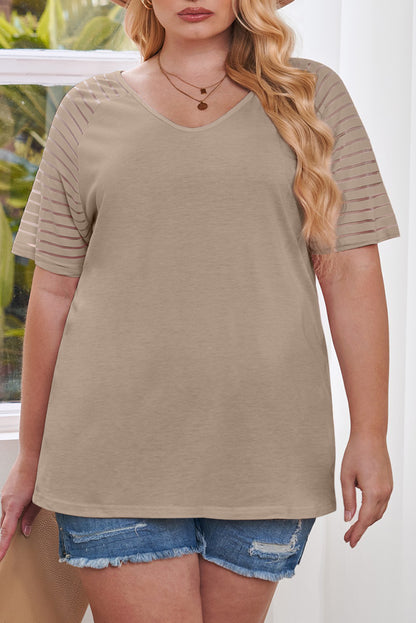 Curvy Carolina Raglan Sleeve Top