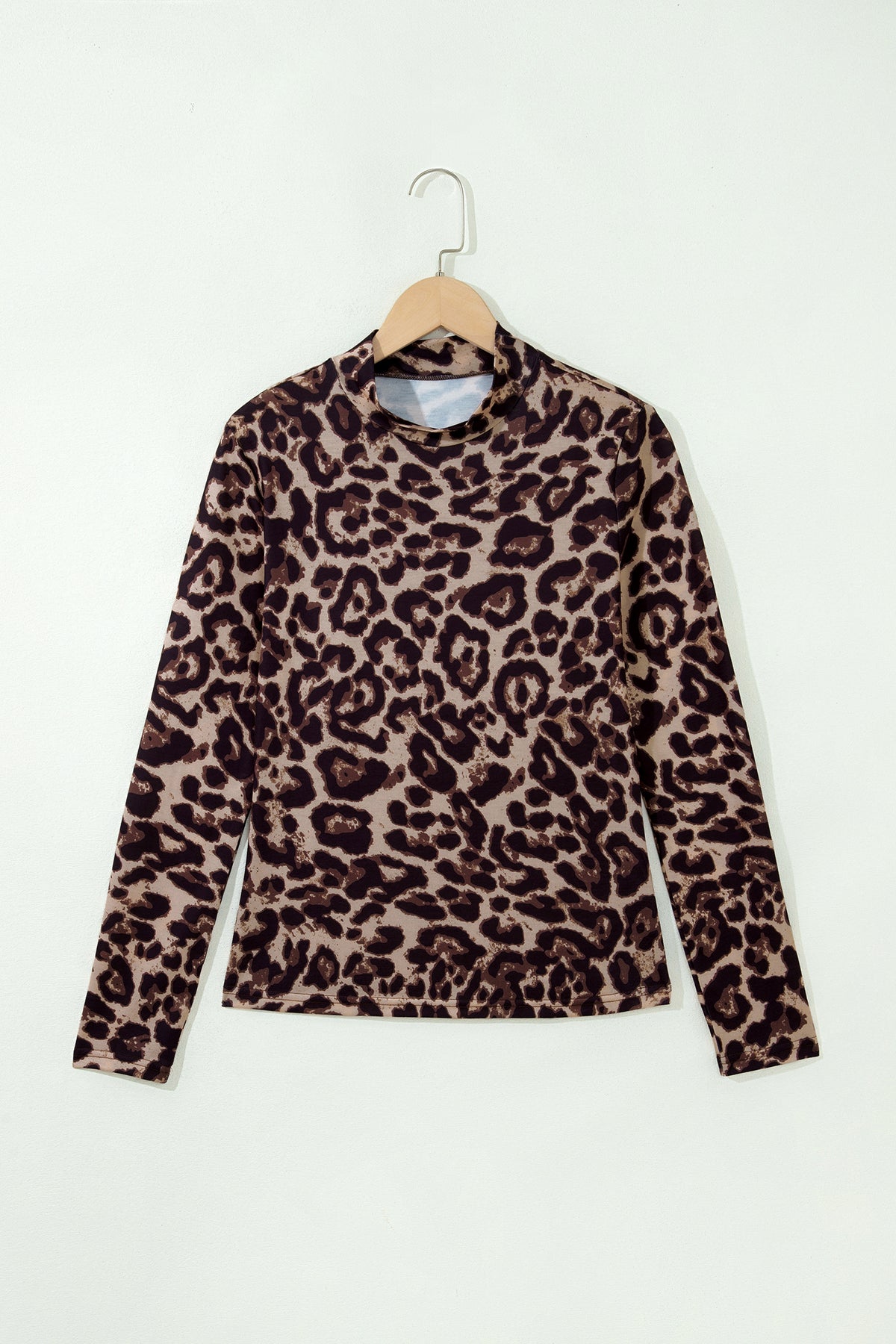 Cougar Slim Fitted Mock Neck Top