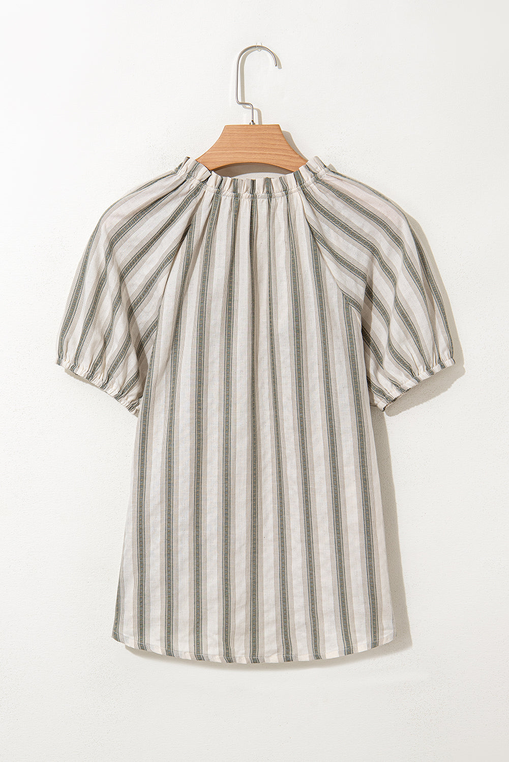 Jennifer Puff Sleeve Striped Blouse