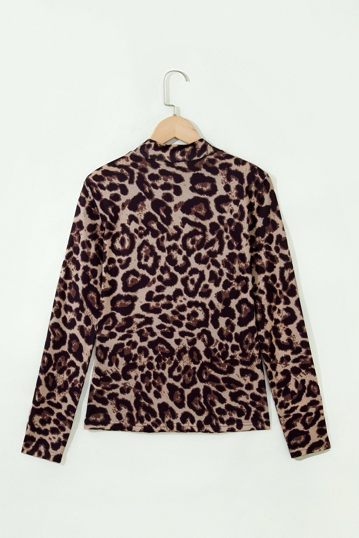 Cougar Slim Fitted Mock Neck Top