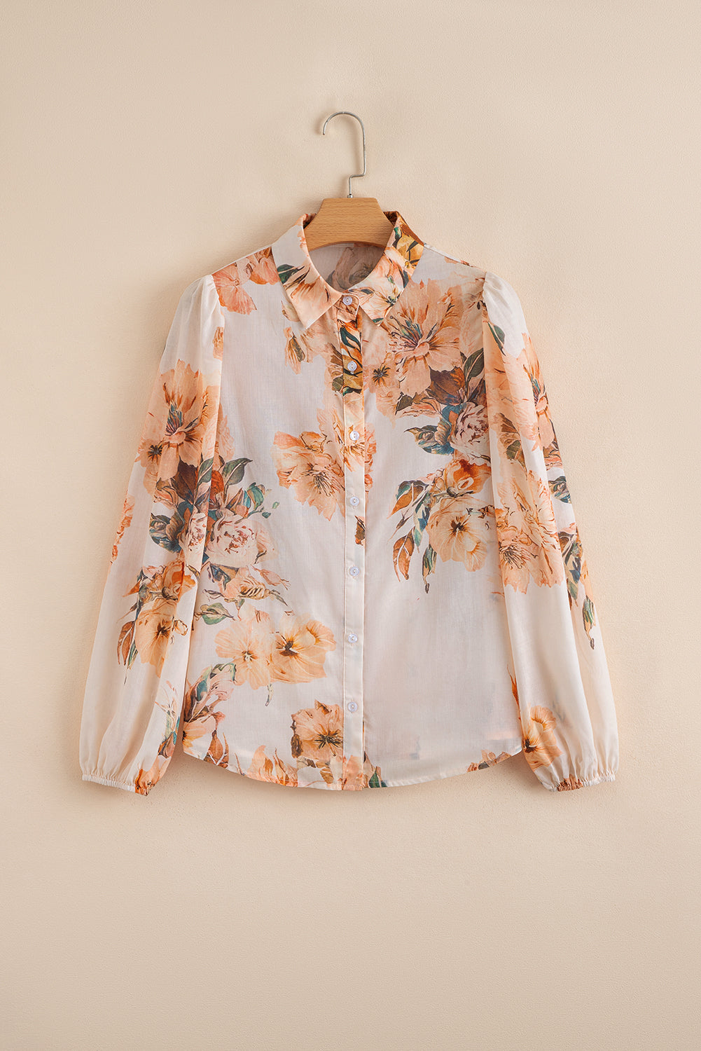 Falling In Love Floral Puff Sleeve Blouse