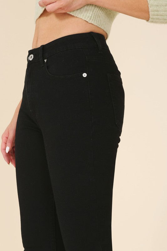 Solid Black Skinny Jeans