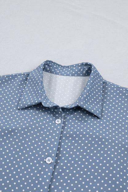 Dottie Cuffed Sleeve Button Down Blouse