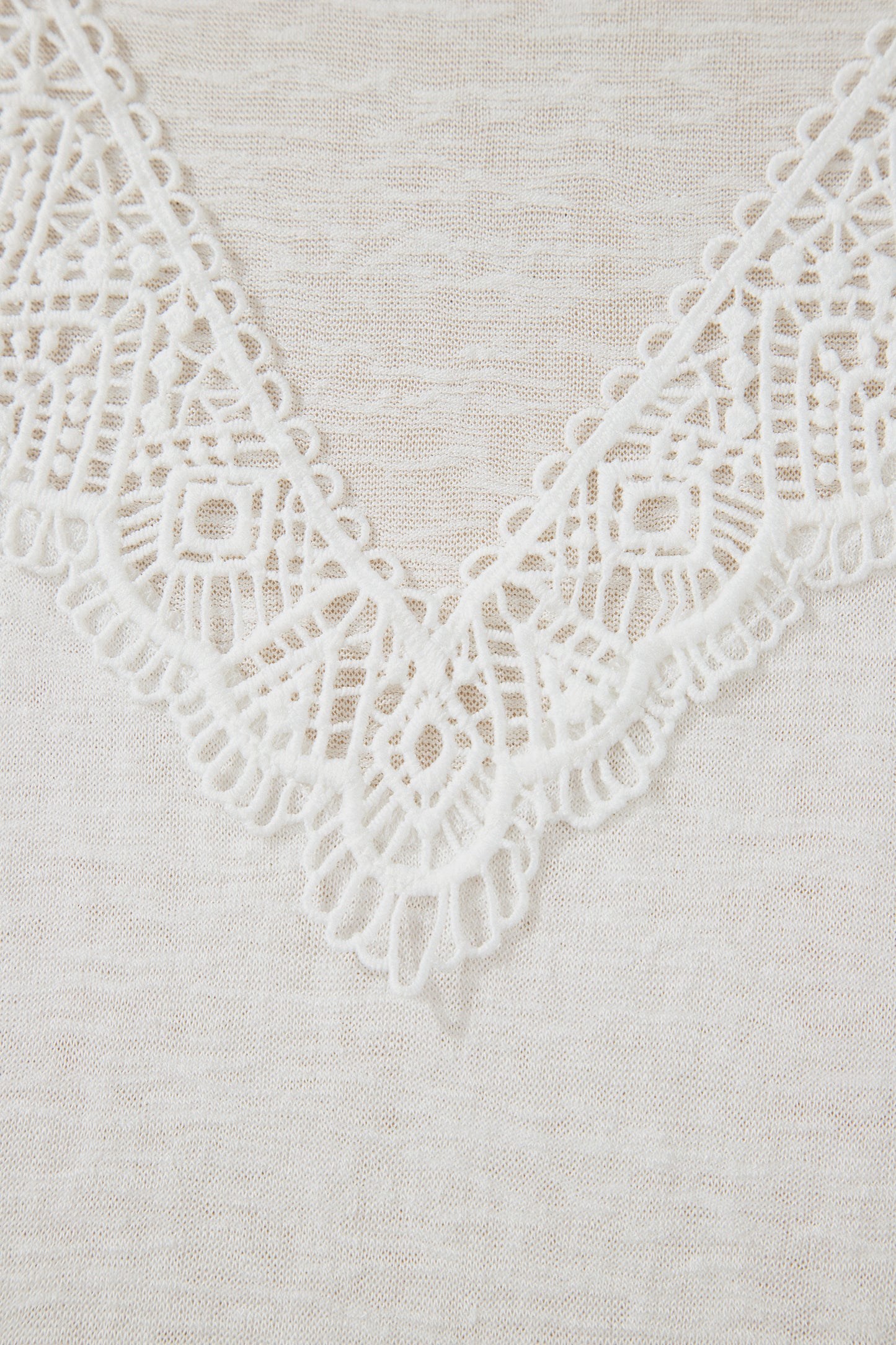 Melanie White Lace Tee