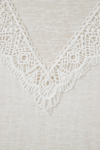 Melanie White Lace Tee