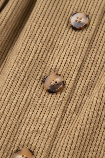 Brandi Corduroy Buttoned Mini Skirt