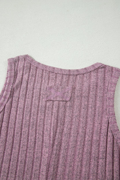 Sandy Mineral Wash Ribbed Tank Top